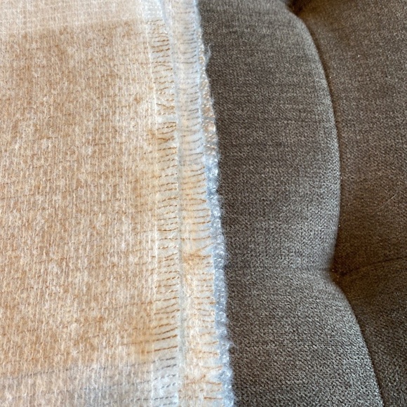 NWT Old Navy Checker Print One Size Cream & Brown Scarf - Picture 5 of 6